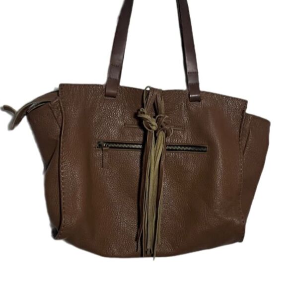 Carla Mancini Carmel camel brown tassel bag - Picture 2 of 15